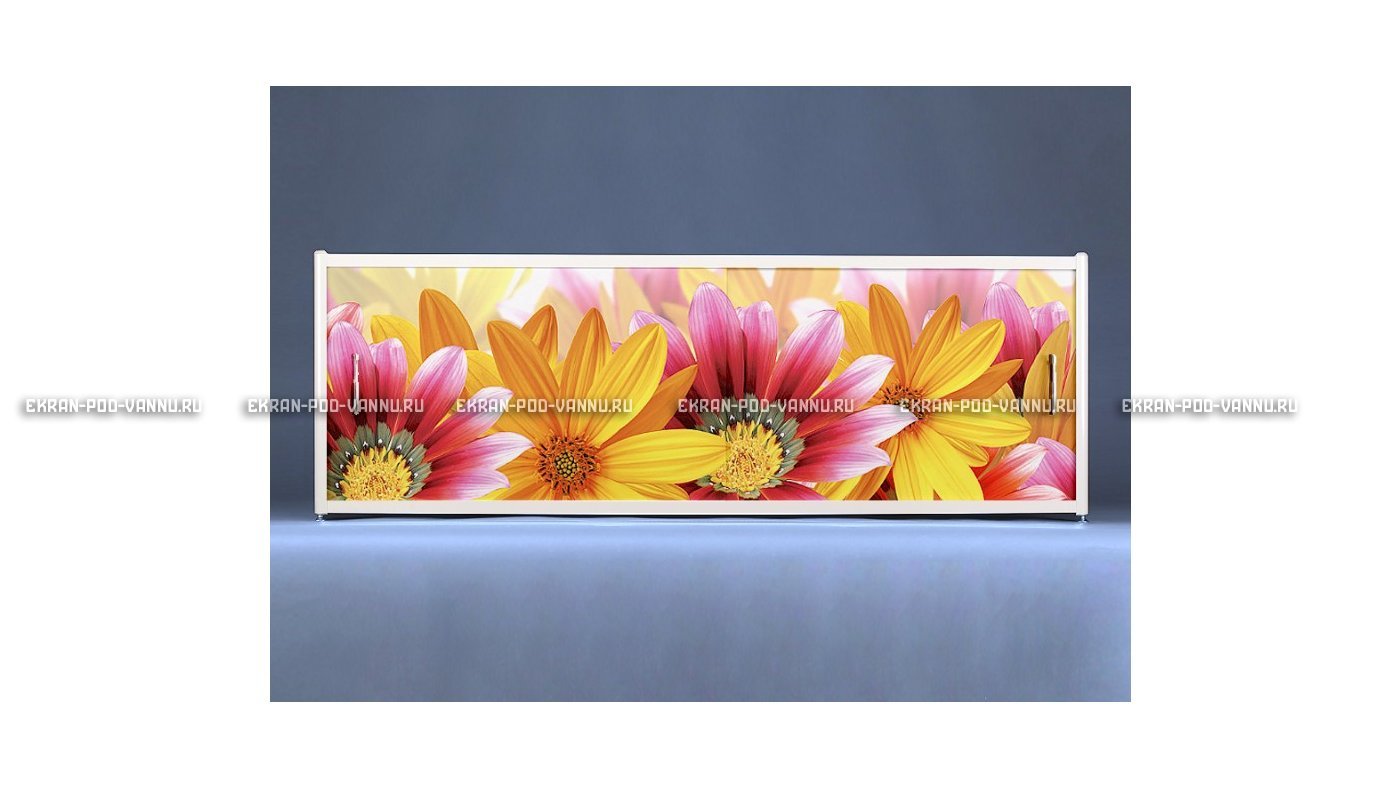 Раздвижной ФОТО экран - Flowers – купить по цене 8500 руб. в интернет-магазине в городе Ульяновск картинка 6