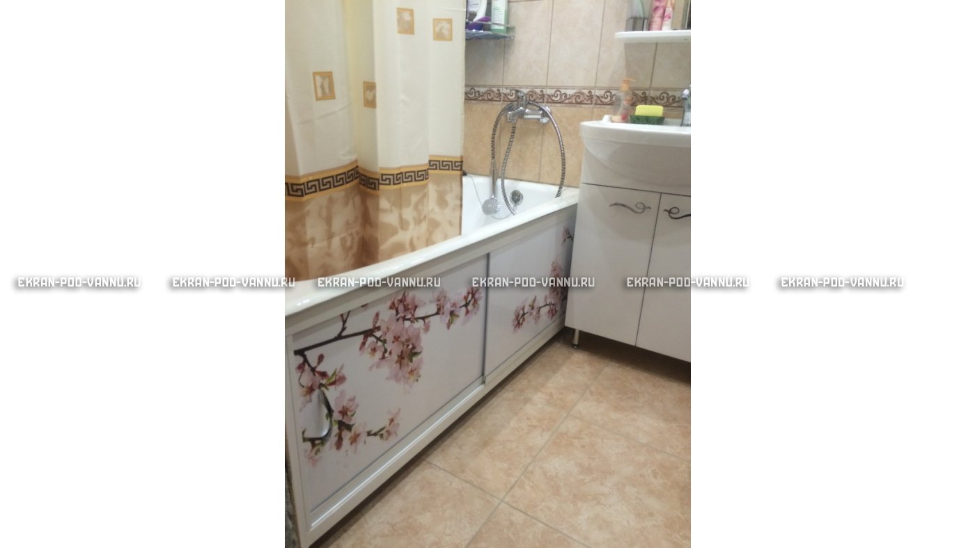 Раздвижной ФОТО экран - Белая акация – купить по цене 8500 руб. в интернет-магазине в городе Ульяновск картинка 8
