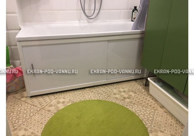 Раздвижной экран EUROPLEX Комфорт белый – купить по цене 6400 руб. в интернет-магазине в городе Ульяновск картинка 1