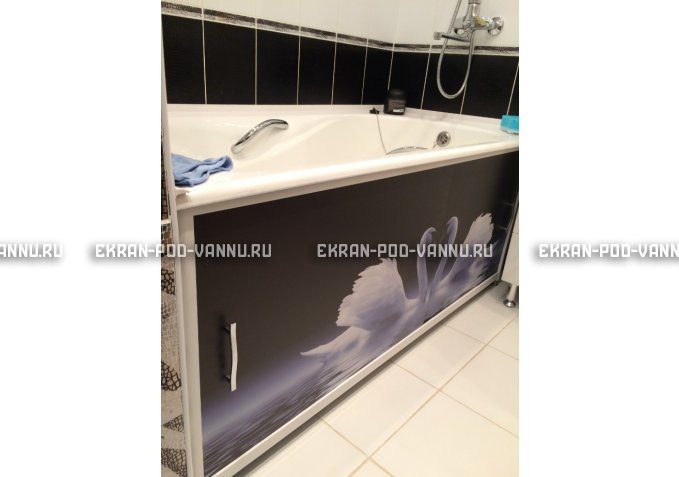 Раздвижной ФОТО экран - Лебеди – купить по цене 8500 руб. в интернет-магазине в городе Ульяновск картинка 2