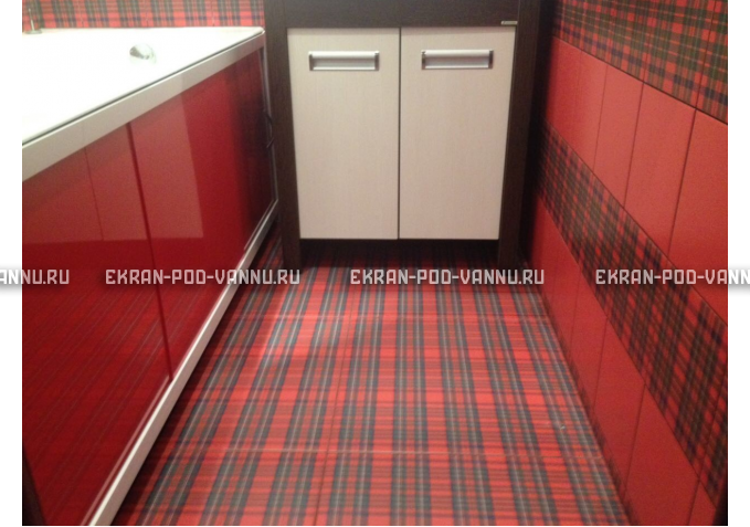 Экран раздвижной EUROPLEX Комфорт красный – купить по цене 6250 руб. в интернет-магазине в городе Ульяновск картинка 3