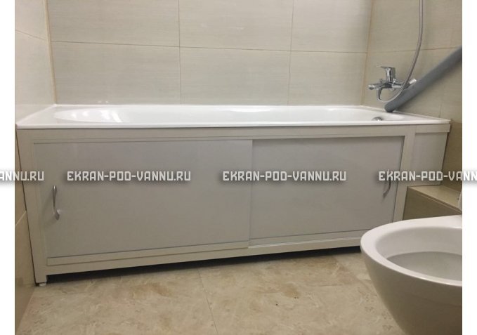 Экран  EUROPLEX Роликс белый с вставкой – купить по цене 10400 руб. в интернет-магазине в городе Ульяновск картинка 4