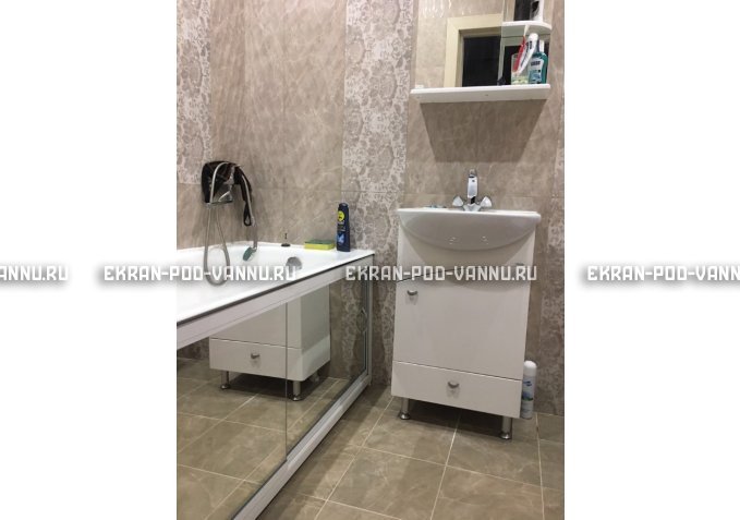 Раздвижной экран EUROPLEX Роликс Зеркальный – купить по цене 9700 руб. в интернет-магазине в городе Ульяновск картинка 5