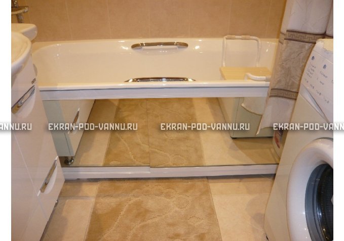 Раздвижной экран EUROPLEX Роликс Зеркальный – купить по цене 9700 руб. в интернет-магазине в городе Ульяновск картинка 3