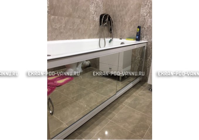 Раздвижной экран EUROPLEX Роликс Зеркальный – купить по цене 9700 руб. в интернет-магазине в городе Ульяновск картинка 9