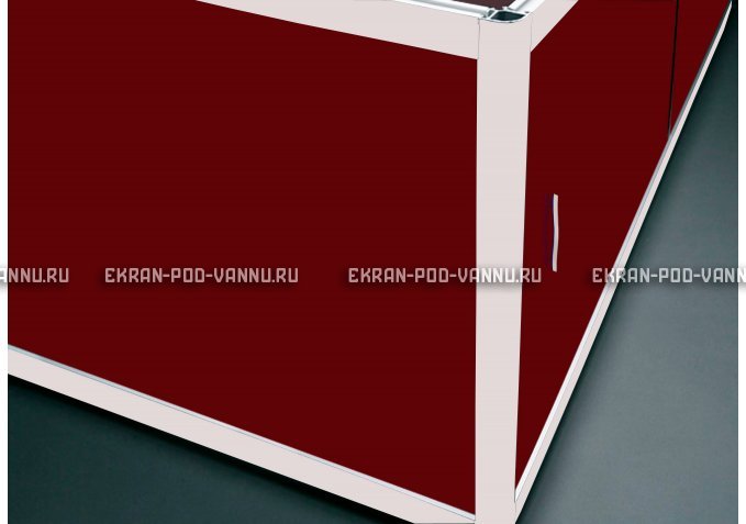 Торцевой экран EUROPLEX Комфорт бордовый – купить по цене 8760 руб. в интернет-магазине в городе Ульяновск картинка 1