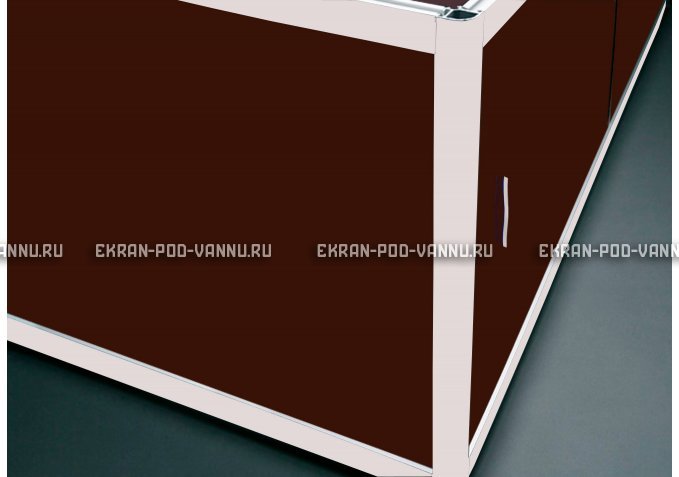 Угловой экран EUROPLEX Комфорт шоколад – купить по цене 8180 руб. в интернет-магазине в городе Ульяновск картинка 1