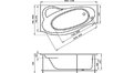 Акриловая ванна 1MarKa Gracia 170x100 – купить по цене 20270 руб. в интернет-магазине в городе Ульяновск картинка 17