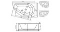Акриловая ванна Vayer Ismena 160x105 – купить по цене 28350 руб. в интернет-магазине в городе Ульяновск картинка 21